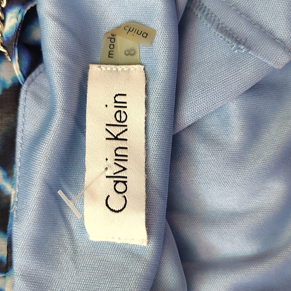CALVIN KLEIN- WOMENS SLEEVELESS RUFFLE DRESS 👗👗 - Picture 8 of 15